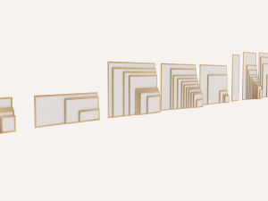 60 picture frame pack 3D Model