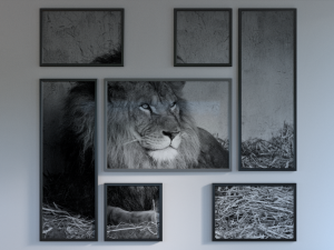 60 picture frame pack 3D Model