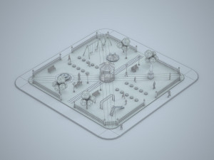 urban park 3D-Modell