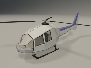 Lowpoly helicopters 3D Model