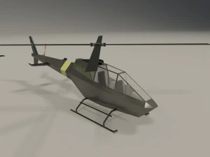 Lowpoly helicopters 3D Model