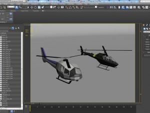 Lowpoly helicopters 3D Model