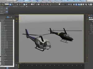 Lowpoly helicopters 3D Model