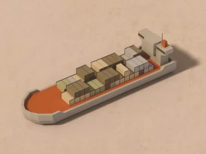 lowpoly boats 3D Model