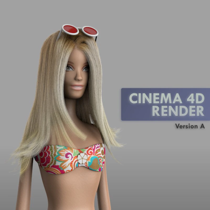barbie malibu doll 3D Model .c4d .max .obj .3ds .fbx .stl .blend 