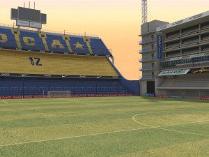 Boca Juniors Stadium Bombonera Lowpoly 3D-Modell