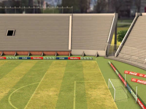 fully textured pedro bidegain stadium from athletic club san lorenzo argentine 3D Model