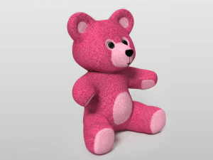 de um ursinho de pel&uacute;cia Modelo 3D