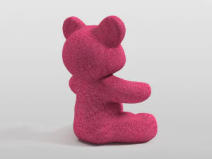 of a teddy bear plush bear 3D Model