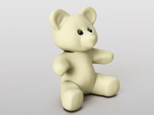 of a teddy bear plush bear 3D Model