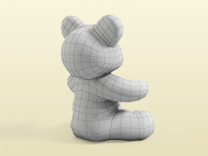 of a teddy bear plush bear Modelo 3D
