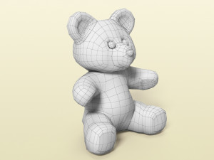 of a teddy bear plush bear Modelo 3D