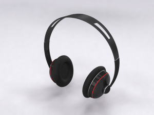 headphone generic model Modello 3D