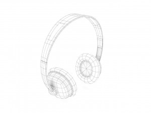 headphone generic model Modello 3D