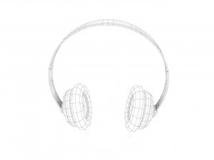 headphone generic model Modello 3D
