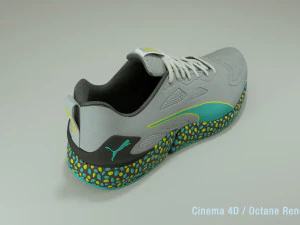 puma speed atmosphere shoe - 2018 brand new model 3D Model