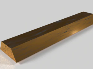 middeleeuwse goudstaaf 3D Model