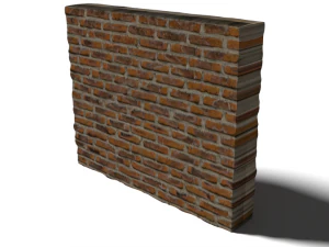 parede de tijolos Modelo 3D