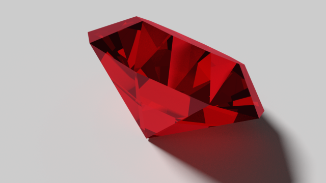 ruby gemstone 3D Model .c4d .max .obj .3ds .fbx .stl .blend 
