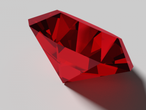 ruby gemstone 3D Model