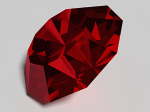 ruby gemstone 3D Model