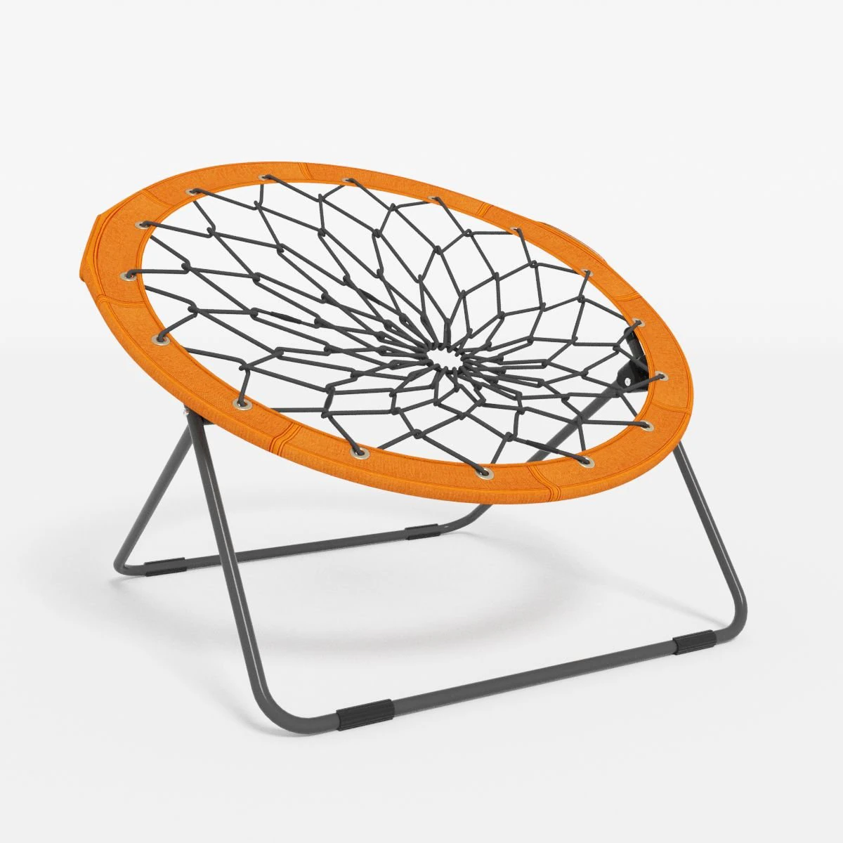 orange circular bungee chair 3D Model .c4d .max .obj .3ds .fbx .stl .blend 