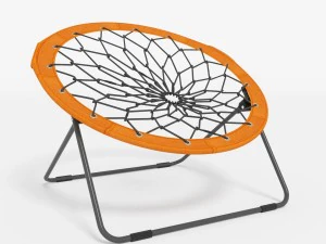 cadeira el&aacute;stica circular laranja Modelo 3D