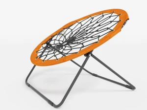 orange circular bungee chair 3D Model