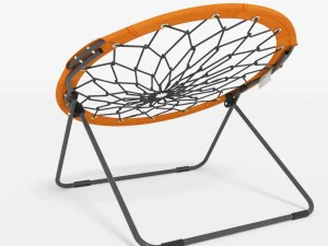 orange circular bungee chair 3D Model