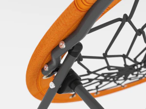 orange circular bungee chair 3D Model