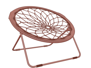 orange circular bungee chair 3D Модель