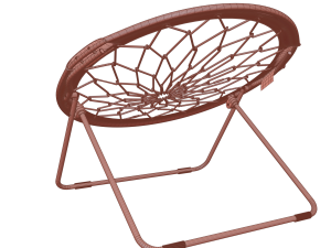 orange circular bungee chair 3D Модель