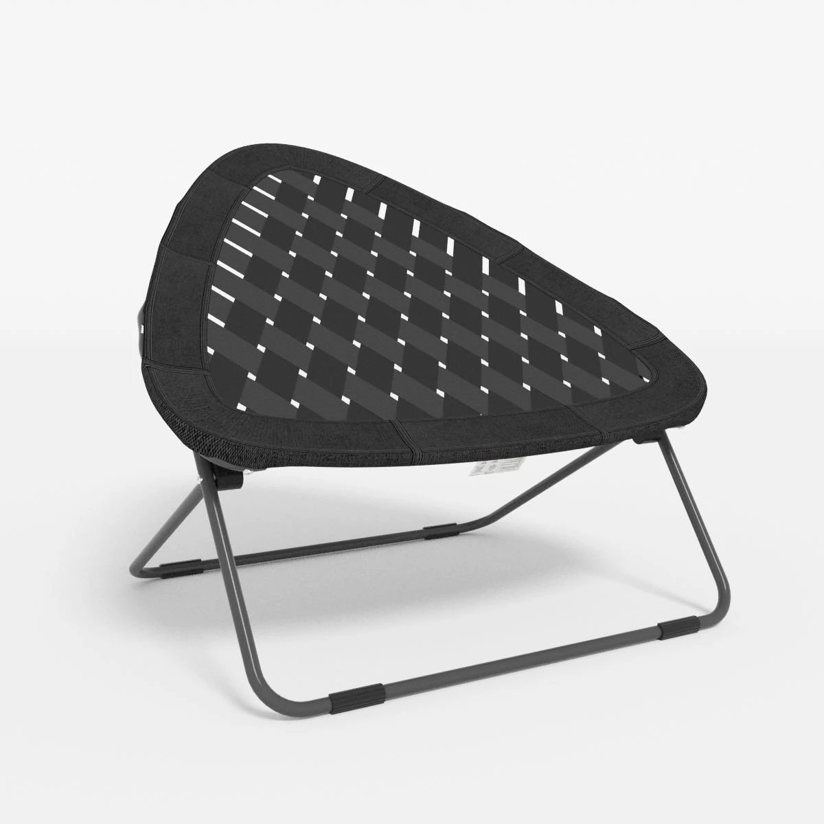 black triangular bungee chair 3D Model .c4d .max .obj .3ds .fbx .stl .blend