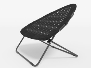 black triangular bungee chair Model 3D