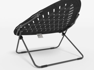 black triangular bungee chair Model 3D