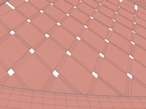black triangular bungee chair 3D Model