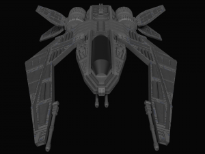 spaceship fighter 3Dモデル