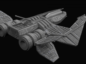 spaceship fighter 3Dモデル