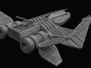 chasseur de vaisseau spatial Modèle 3D