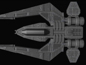 spaceship fighter 3Dモデル