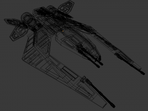 spaceship fighter 3Dモデル