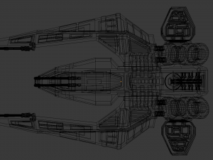 spaceship fighter 3Dモデル