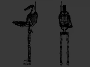 b1 battle droid pack - star wars 3D Model