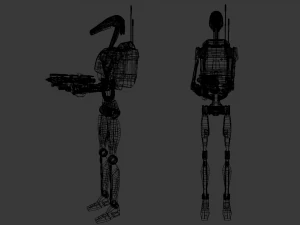 b1 battle droid pack - star wars 3D Model