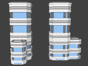 city pack Modello 3D