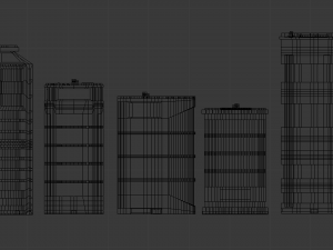 city pack Modello 3D