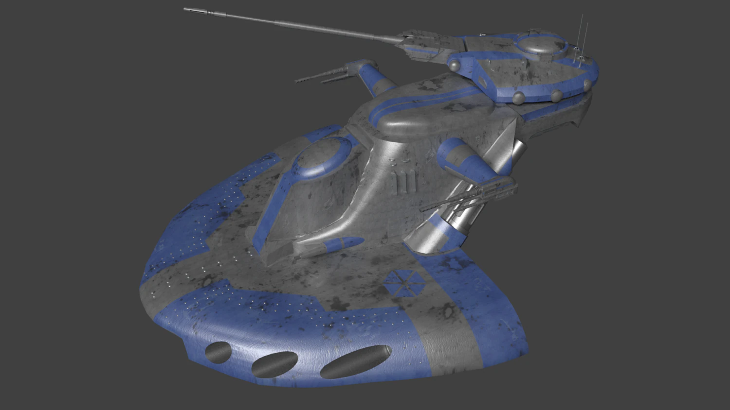 armoured assault tank aat - star wars 3D Model .c4d .max .obj .3ds .fbx .stl .blend 