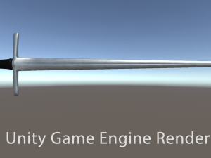 short sword - game ready 3D Model