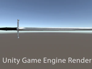 long sword - game ready 3D Model