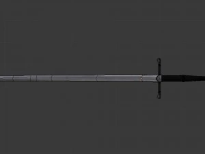 long sword - game ready 3D Model